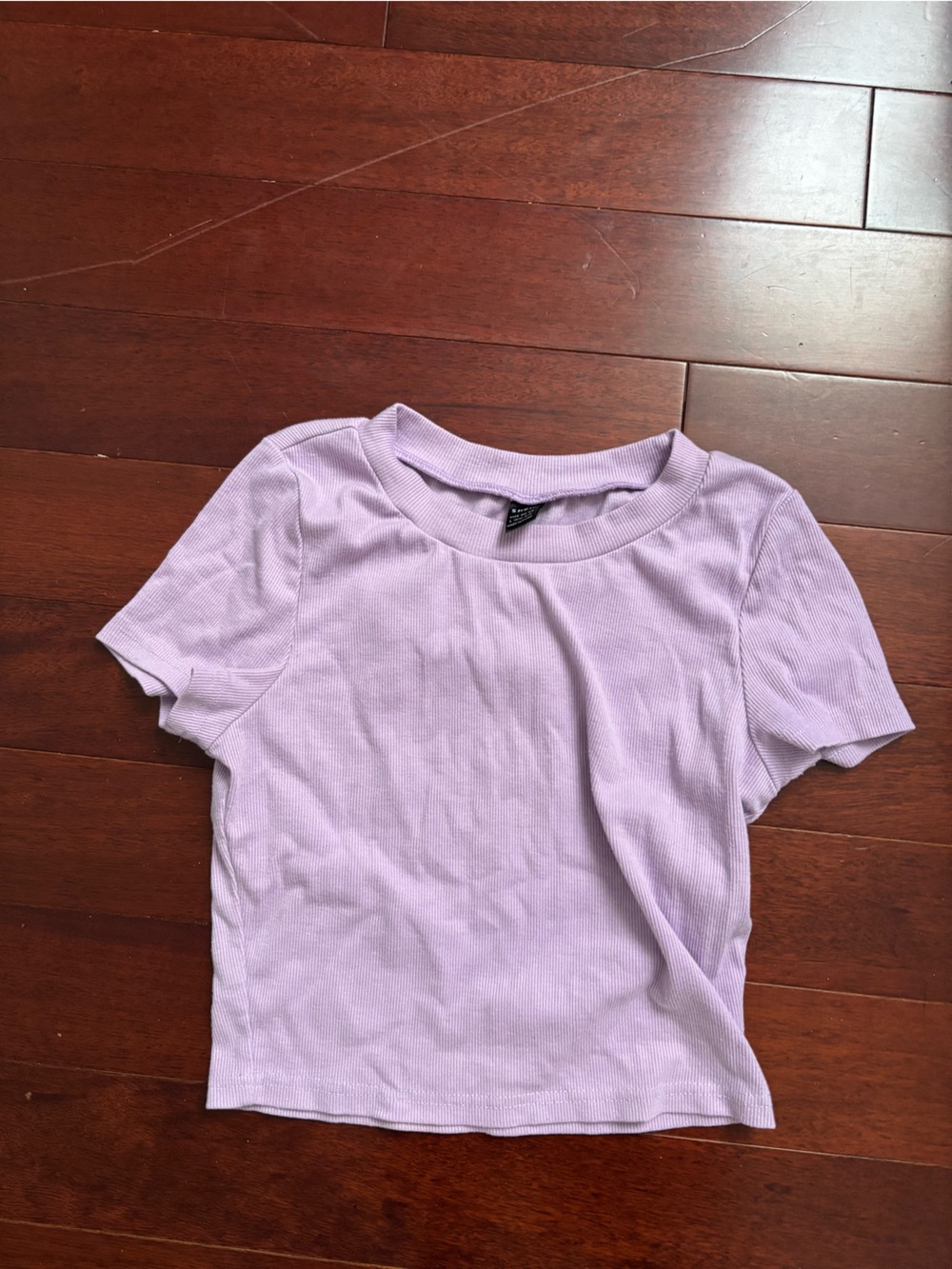 SHEIN Lilac Ribbed Kids One-Piece Romper